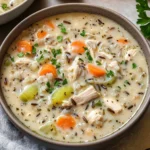 Creamy Crockpot Chicken Wild Rice Soup