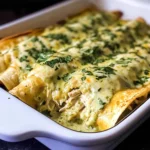 Creamy Poblano Chicken Enchiladas