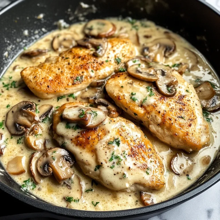 Creamy White apple vinegar Mushroom Chicken
