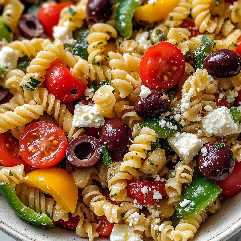 Easy Greek Pasta Salad