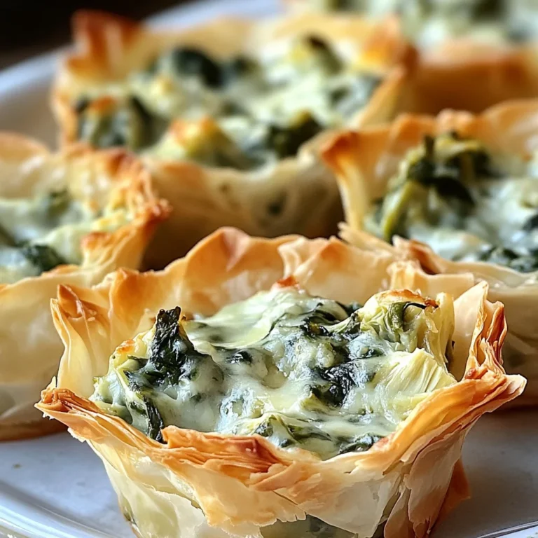 Spinach and Artichoke Dip Cups