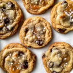 The Best Chewy Salted Caramel Chocolate Chip Cookies
