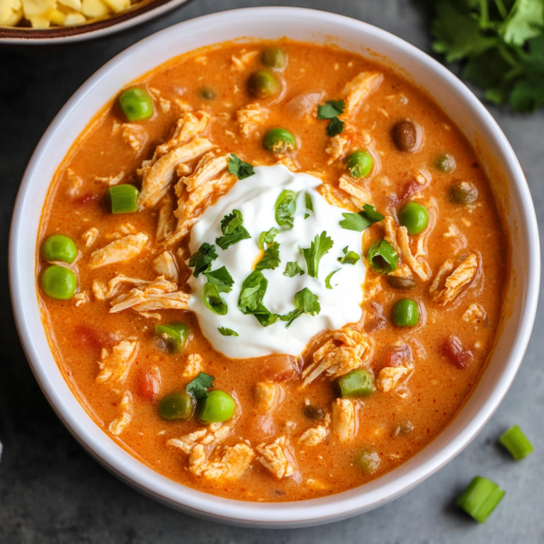 Crockpot Buffalo Chicken Chili