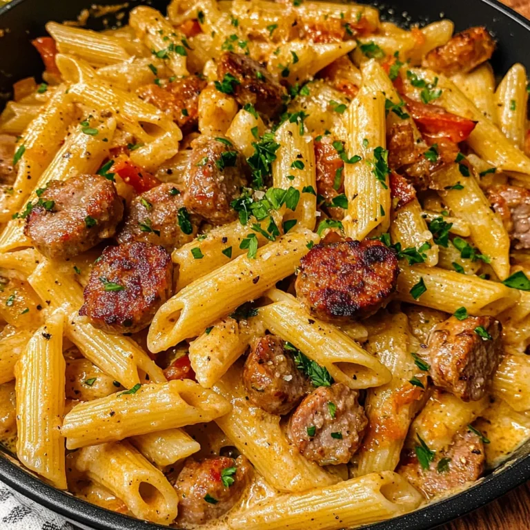 Creamy Cajun Sausage Pasta
