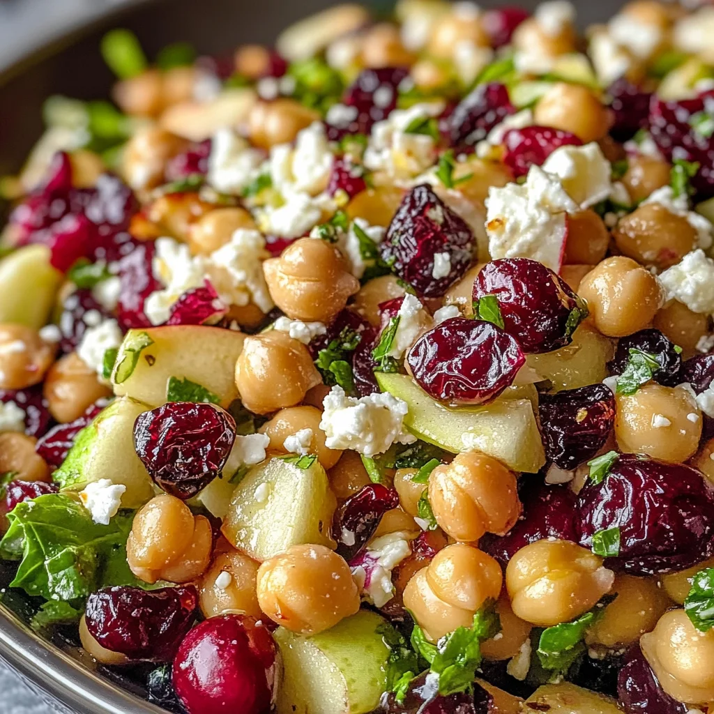Chickpea Cranberry Salad