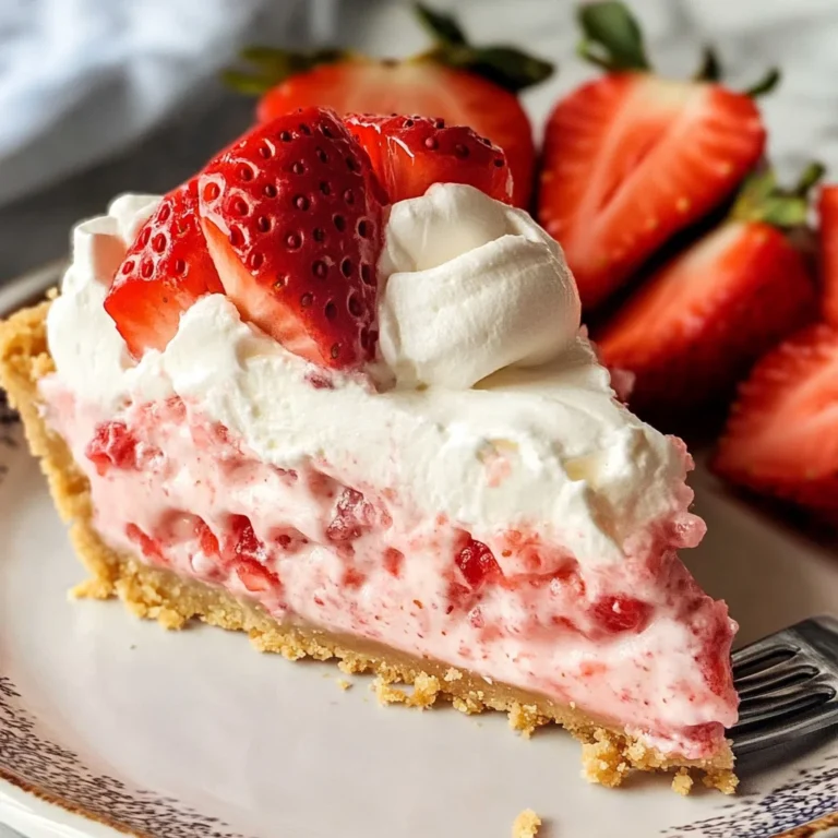 Easy Strawberry Marshmallow Pie
