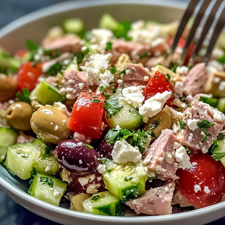 Homemade Mediterranean Tuna Salad - theamazingfood