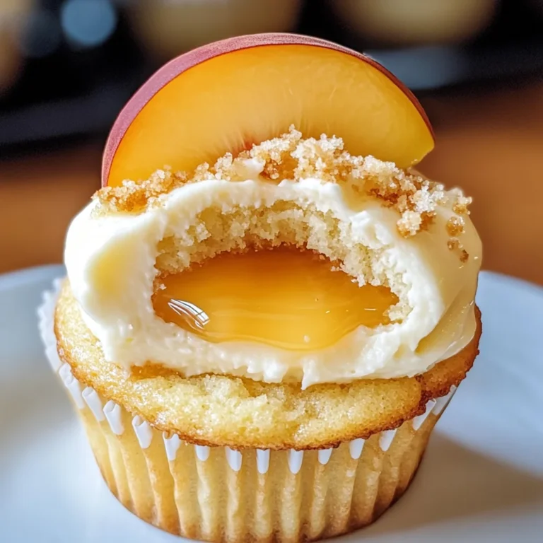 Honey Peach Cream Cheese Cupcakes That Scream Summer Delight