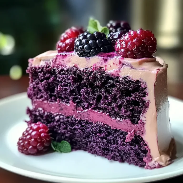 Indulge in Irresistible Blackberry Velvet Cake Bliss