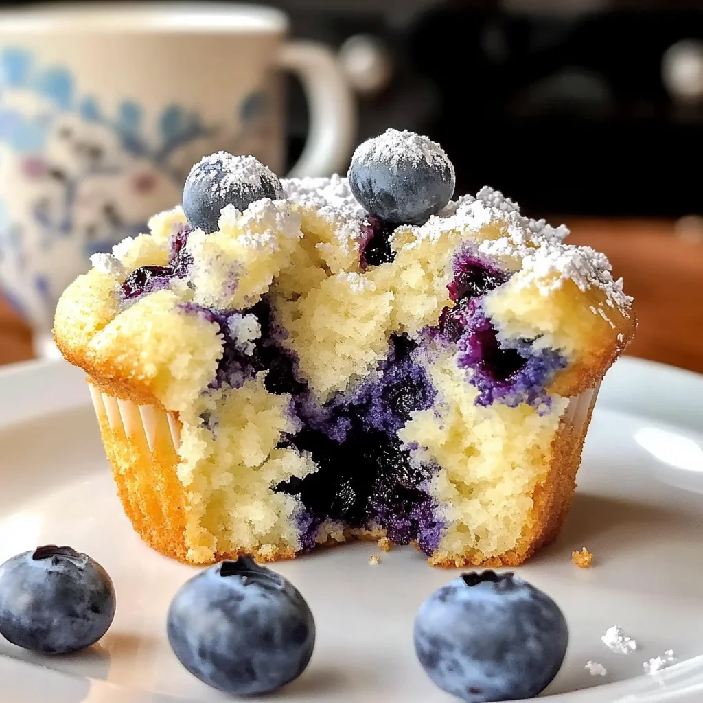 Juicy Blueberry Cream Cheese Muffins