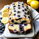 Lemon Blueberry Bread with Glaze