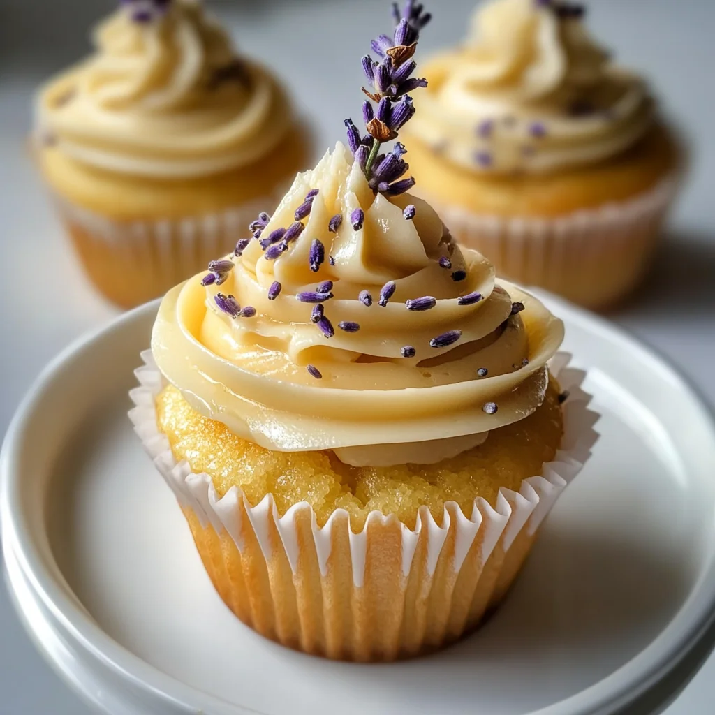 Lemon Lavender Honey Cupcakes