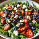 Refreshing Arugula Salad with Berries