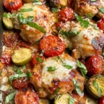 Sheet Pan Tomato and Artichoke Chicken