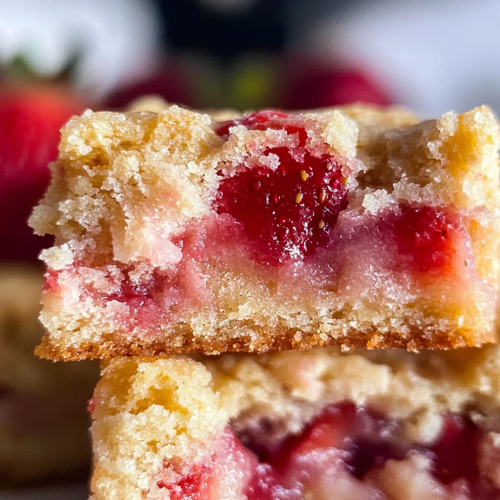 Strawberry Blondies {one bowl}