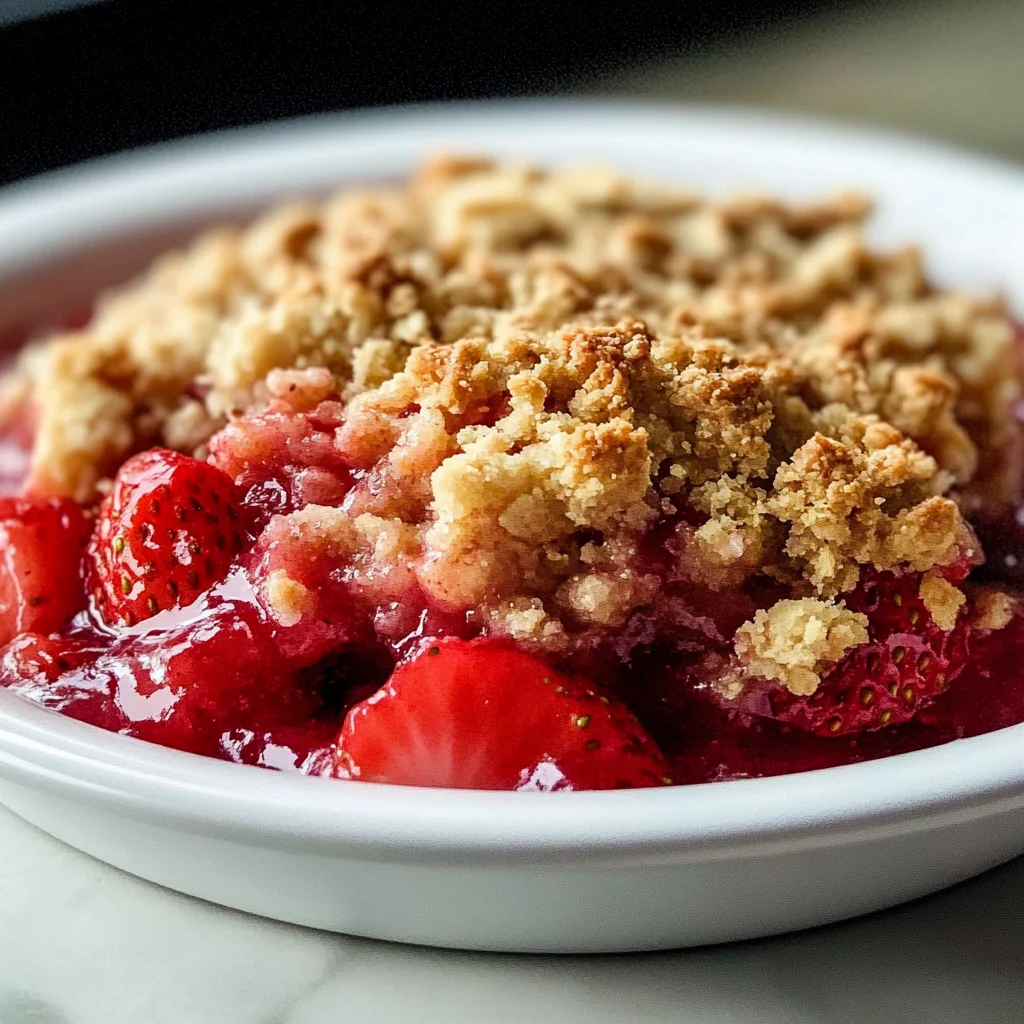 Strawberry Crumble