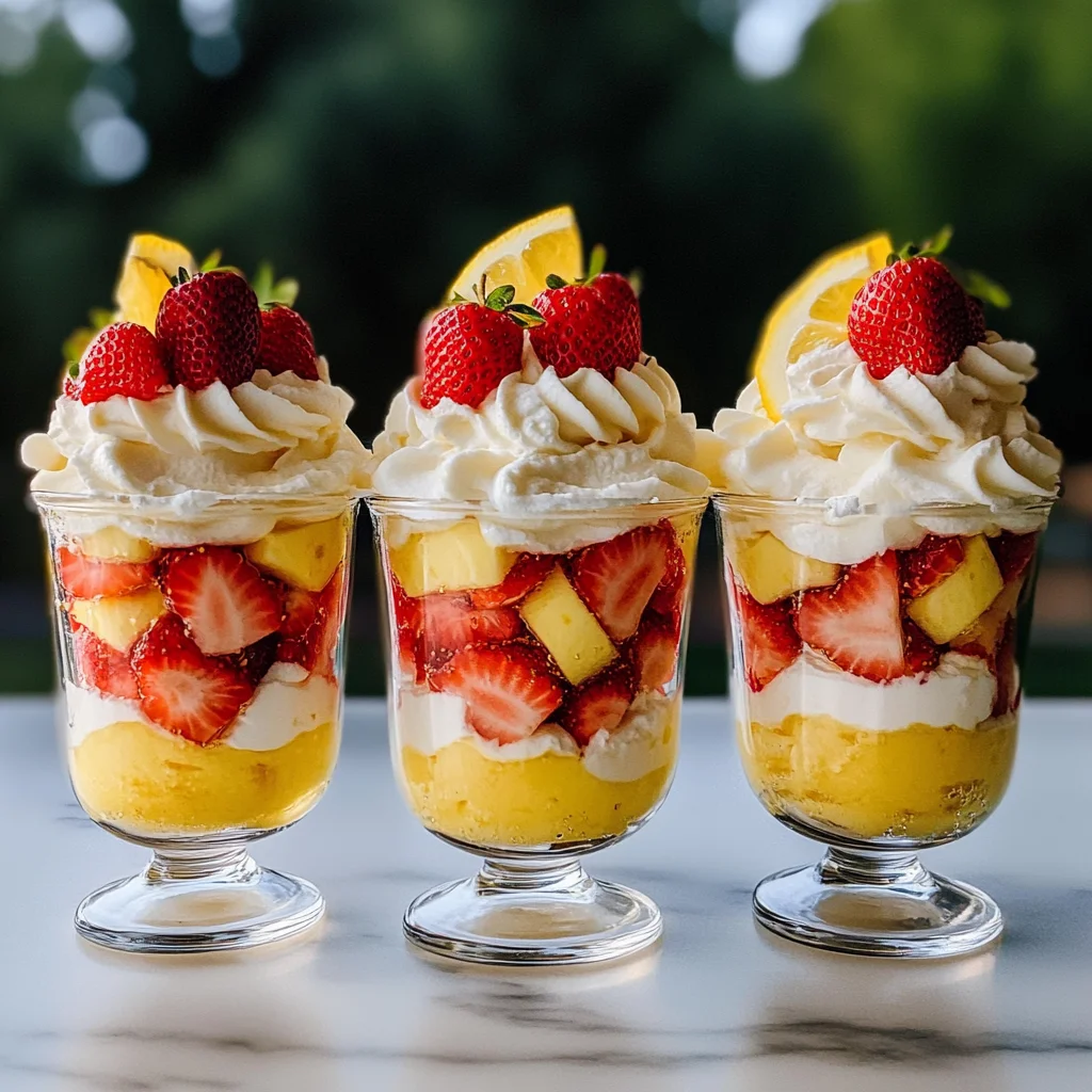 Strawberry Lemon Curd Parfaits