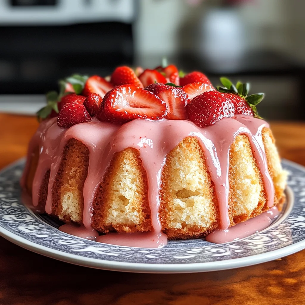 Strawberry Pound Cake Recipe