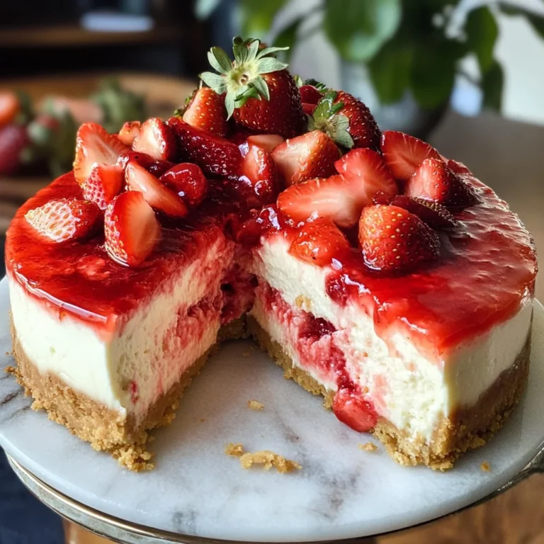 THE BEST STRAWBERRY CHEESECAKE RECIPE