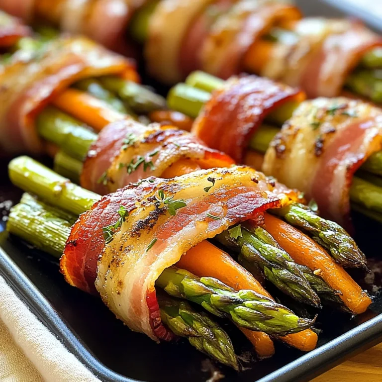 Turkey Bacon Wrapped Vegetables with Sweet Maple Glaze Magic