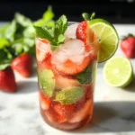 Virgin Strawberry Mojito (Mocktail)