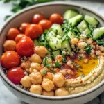 20-Minute Mediterranean Quinoa Bowls with Hummus