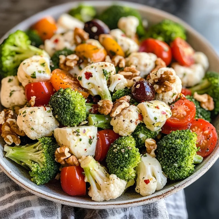 Broccoli Cauliflower Salad