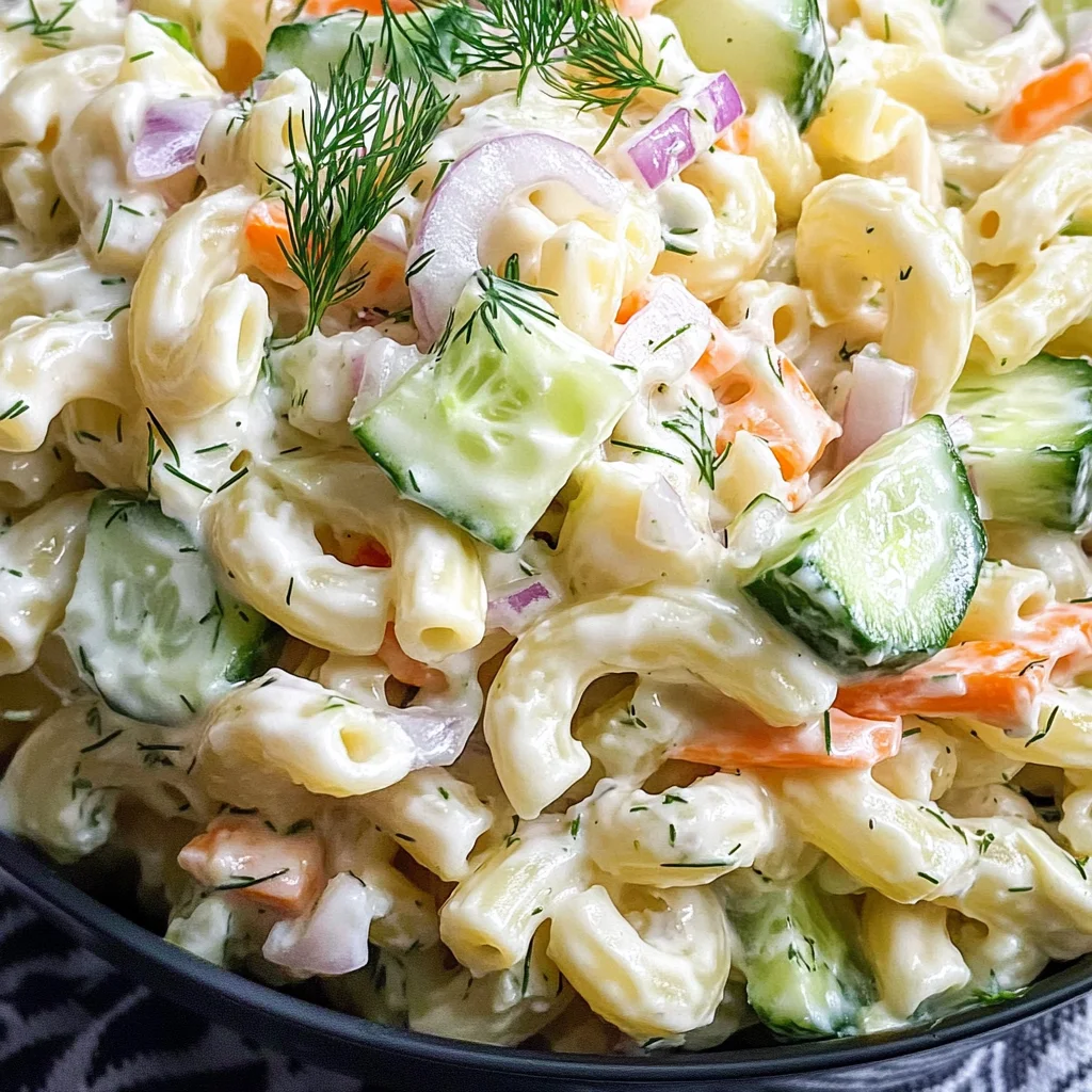 CRUNCHY COLESLAW PASTA SALAD