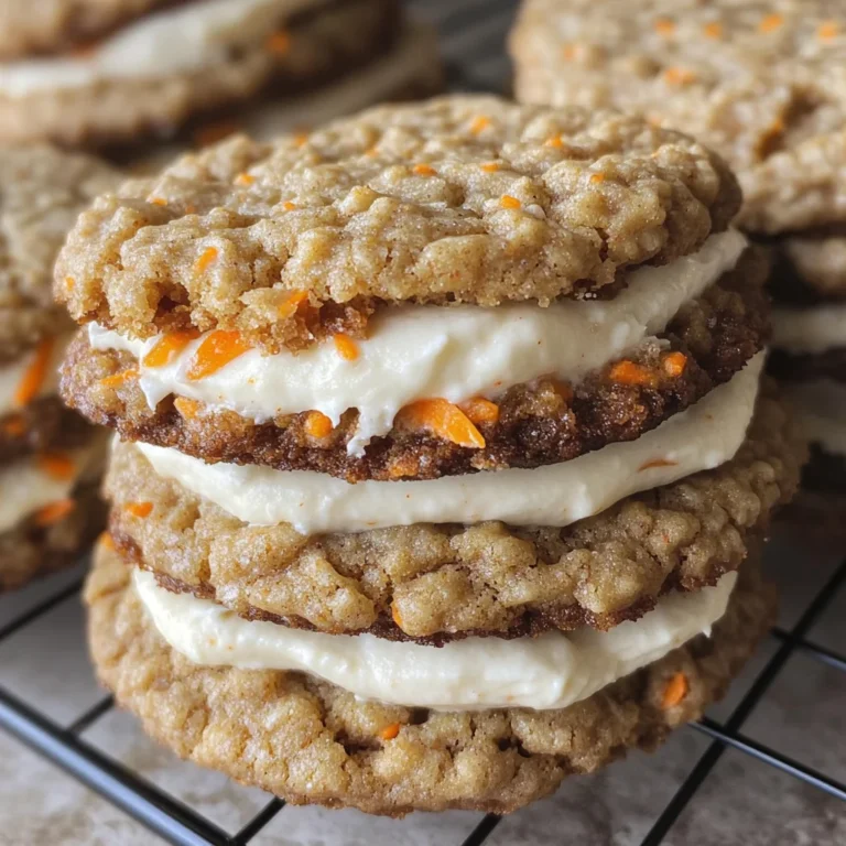 Carrot Cake Cookie Sandwiches
