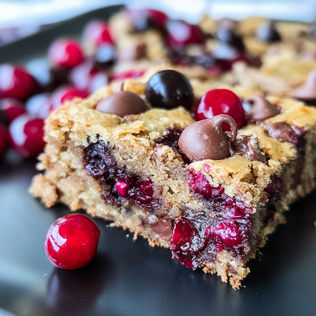 Chocolate Chip Cherry Bars