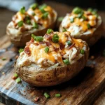 Comfortable Crack Chicken Stuffed Baked Potatoes