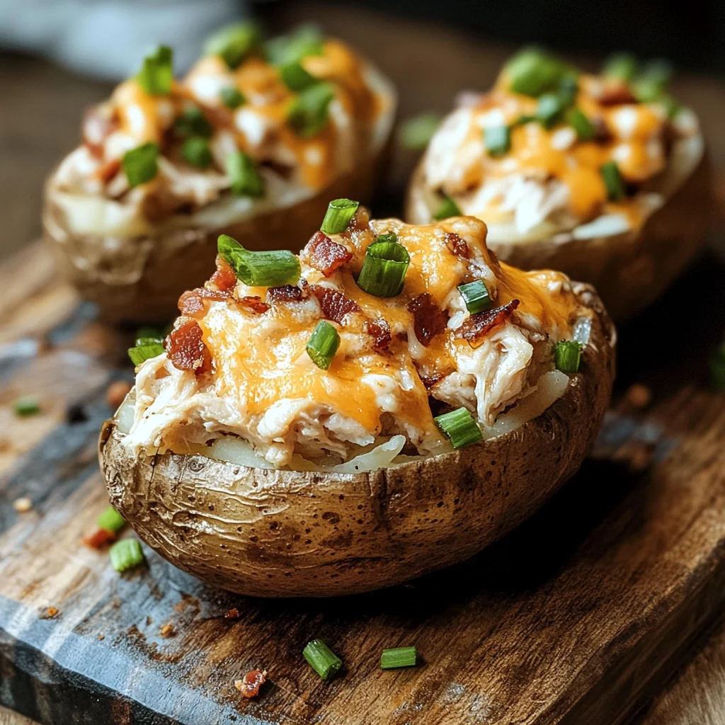 Comfortable Crack Chicken Stuffed Baked Potatoes