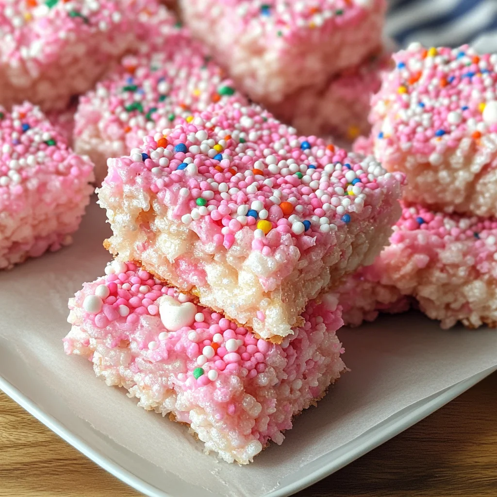 Cotton Candy Rice Krispy Treats