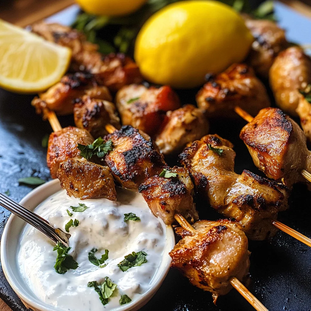 Easy Greek Yogurt Sauce for Chicken Thigh Kebabs