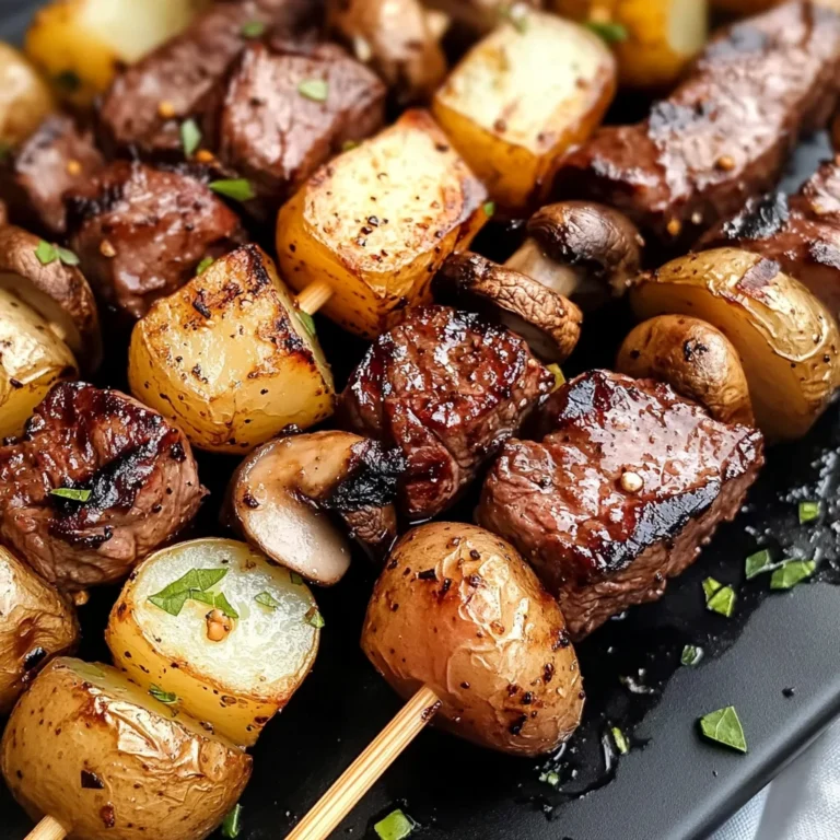 Easy Grilled Steak and Potato Kabobs