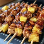 Flavorful Hawaiian Teriyaki Chicken Kabobs