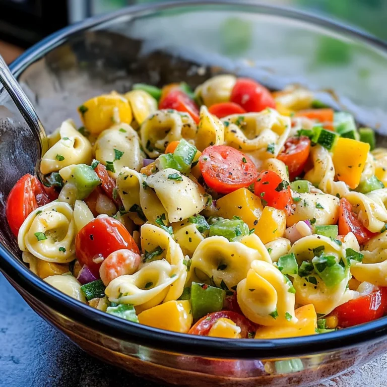 Garden Veggie Tortellini Pasta Salad
