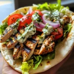 Greek Chicken Gyros with Lemon-Herb Marinade