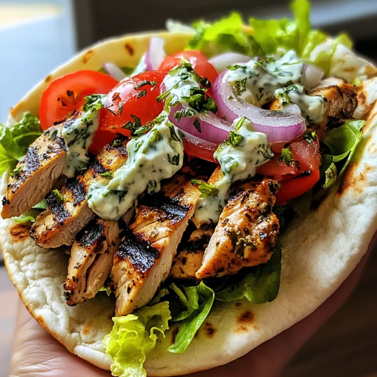 Greek Chicken Gyros with Lemon-Herb Marinade