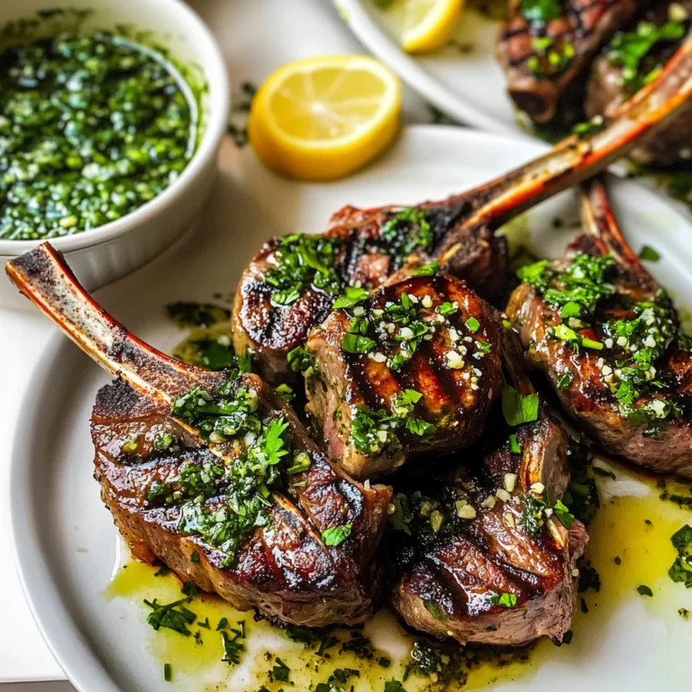 Greek Lamb Chops with Herbed Sauce