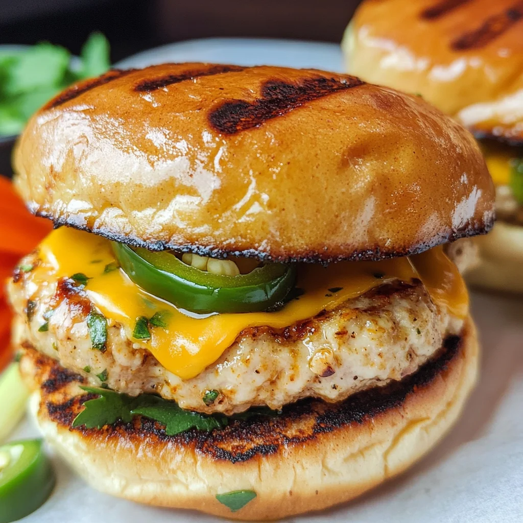 Jalapeno & Cheddar Turkey Burgers