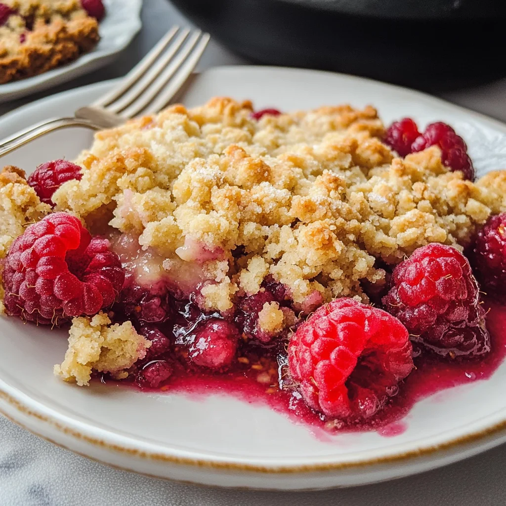 Keto Raspberry Crumble