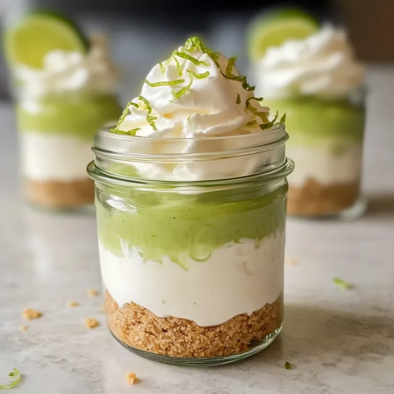 Key Lime Pie Mason Jar Desserts (no bake)