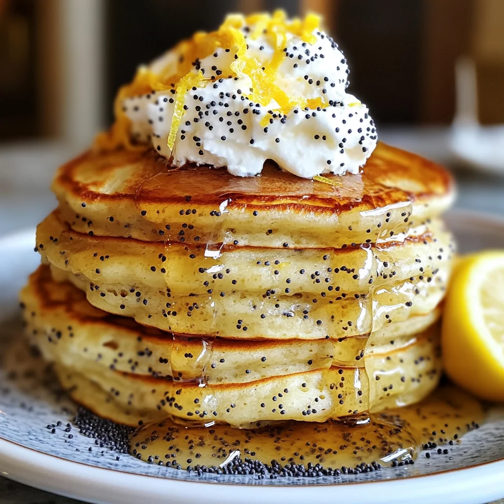 Lemon Poppy Seed Pancakes