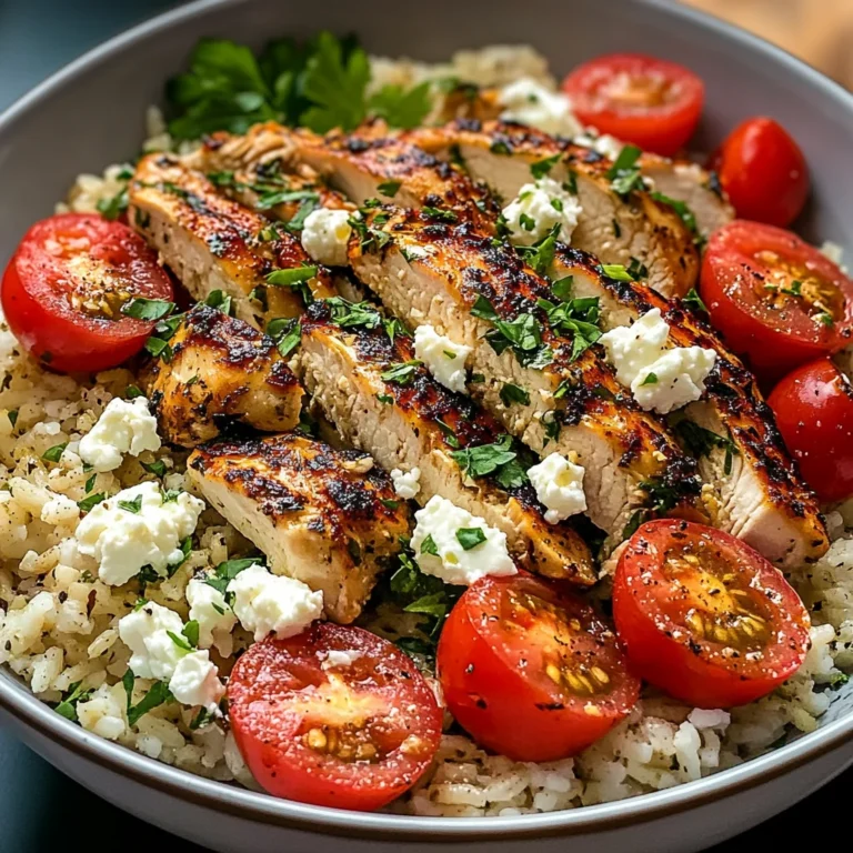 Mediterranean Chicken and Rice Bowl