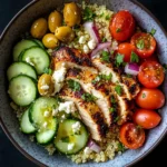 Mediterranean Lemon Chicken Bowls: A Flavorful Delight!