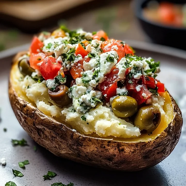 Mediterranean Loaded Baked Potato Recipe