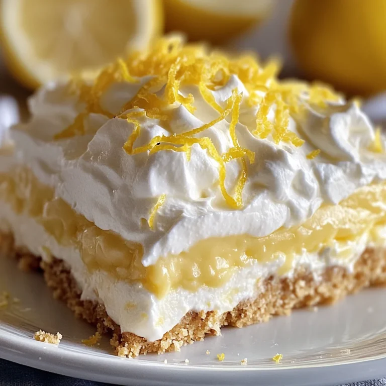 No-Bake Lemon Lasagna Dessert : Creamy, Zesty & Perfect for Spring