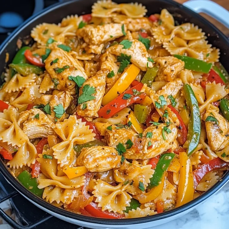 One Pot Chicken Fajita Pasta