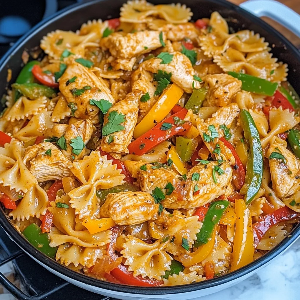 One Pot Chicken Fajita Pasta